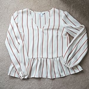 Nine West peplum top